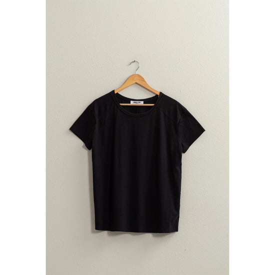 Perfect Day Oversized Tee - Black