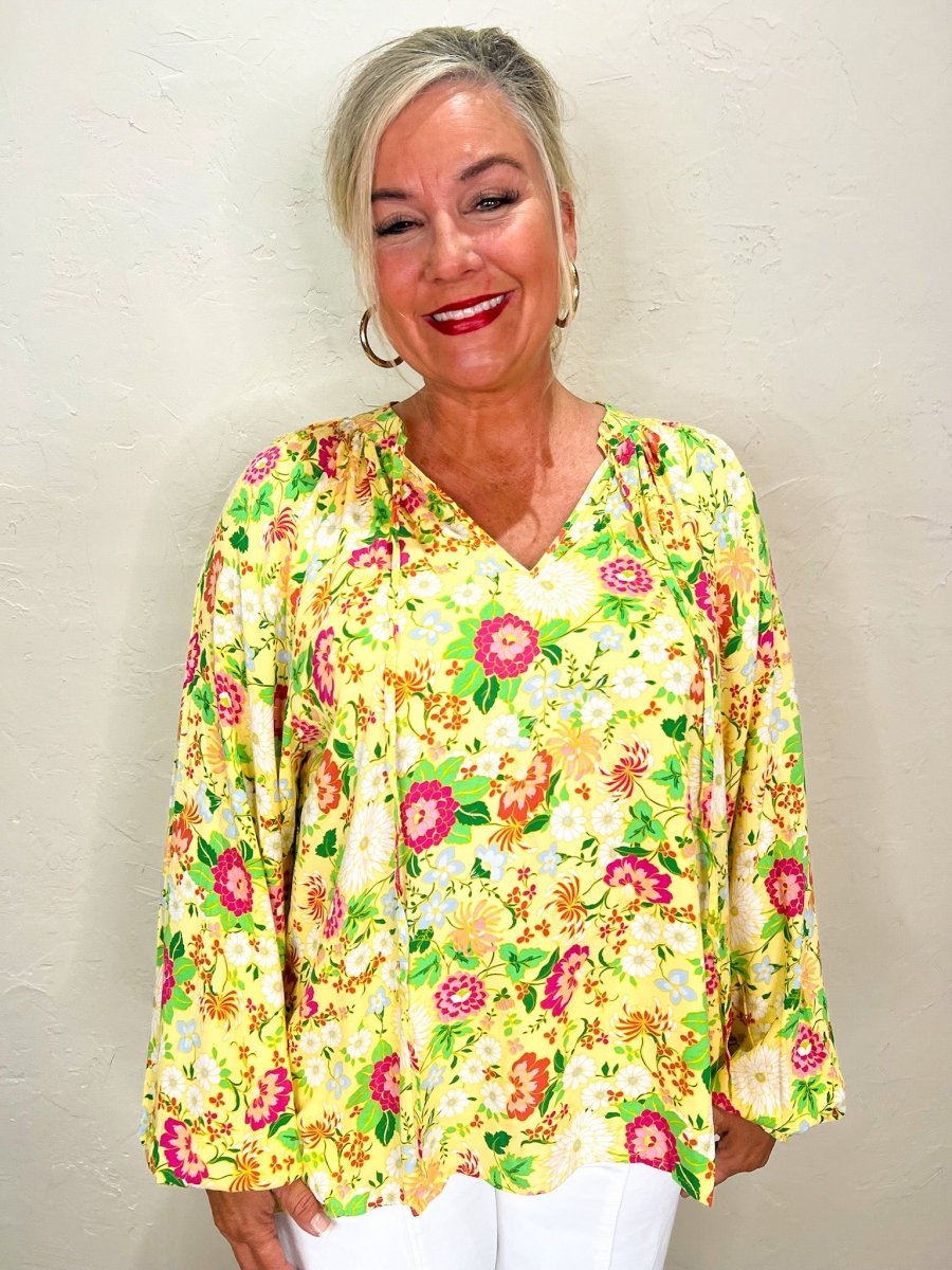 Belle Floral Blouse - Revel Boutique