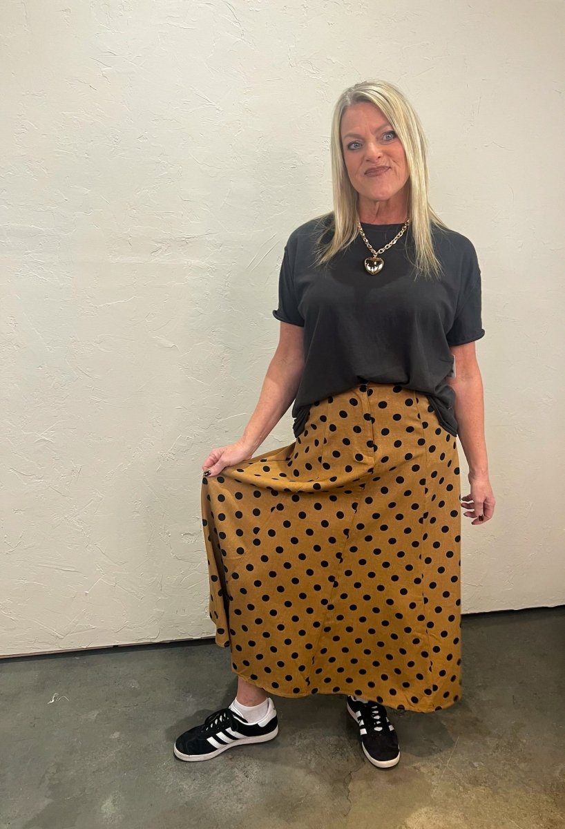 Betty Polkadot Maxi Skirt - Revel Boutique