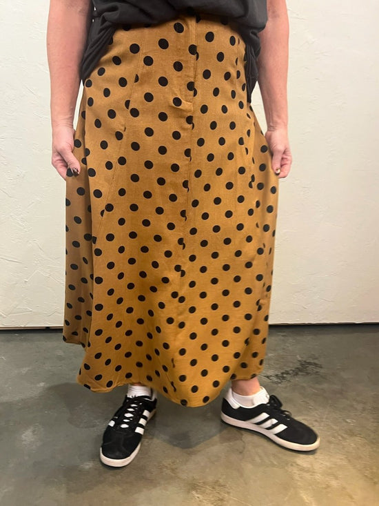 Load image into Gallery viewer, Betty Polkadot Maxi Skirt - Revel Boutique
