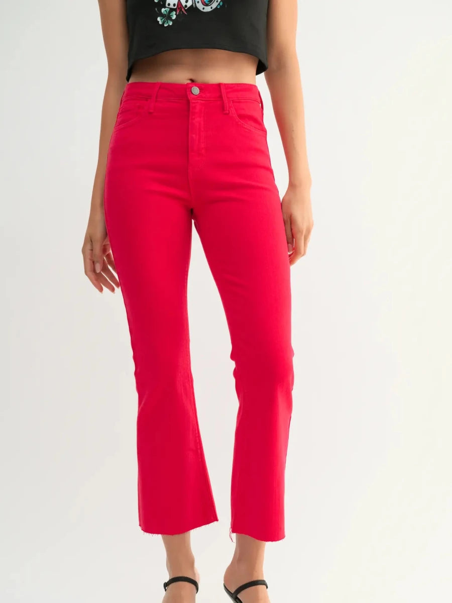 Big Red Game Day Jeans-Red - Revel Boutique