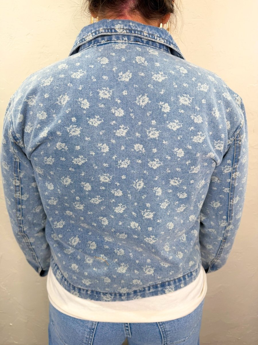 Bliss Floral Denim Jacket - Revel Boutique