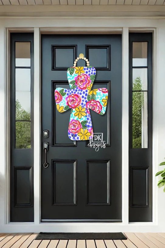 Blue Lines Cross Large Door Hanger - Revel Boutique