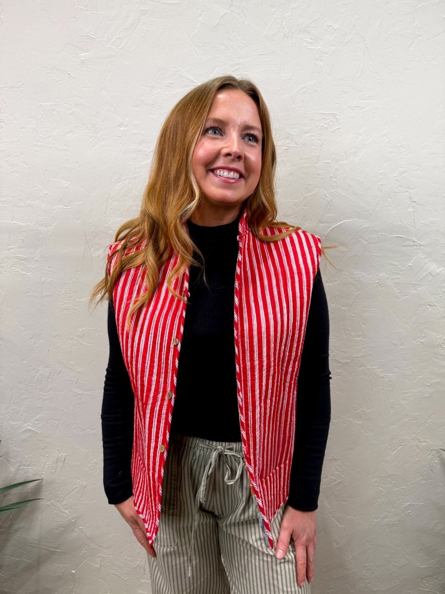 Bobby McGee | Daisy Velvet Vest - Revel Boutique