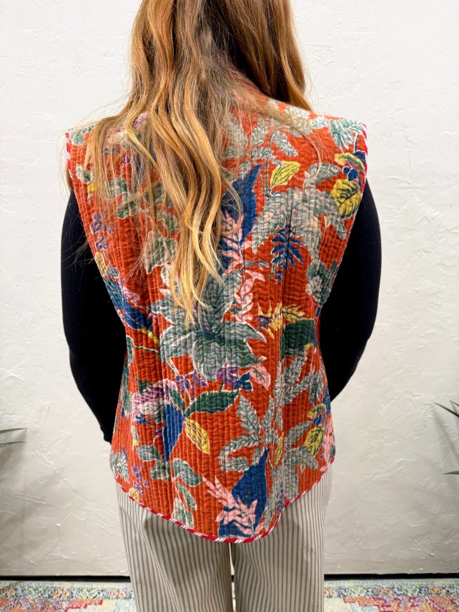 Bobby McGee | Daisy Velvet Vest - Revel Boutique