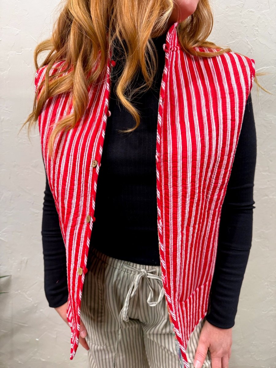 Bobby McGee | Daisy Velvet Vest - Revel Boutique