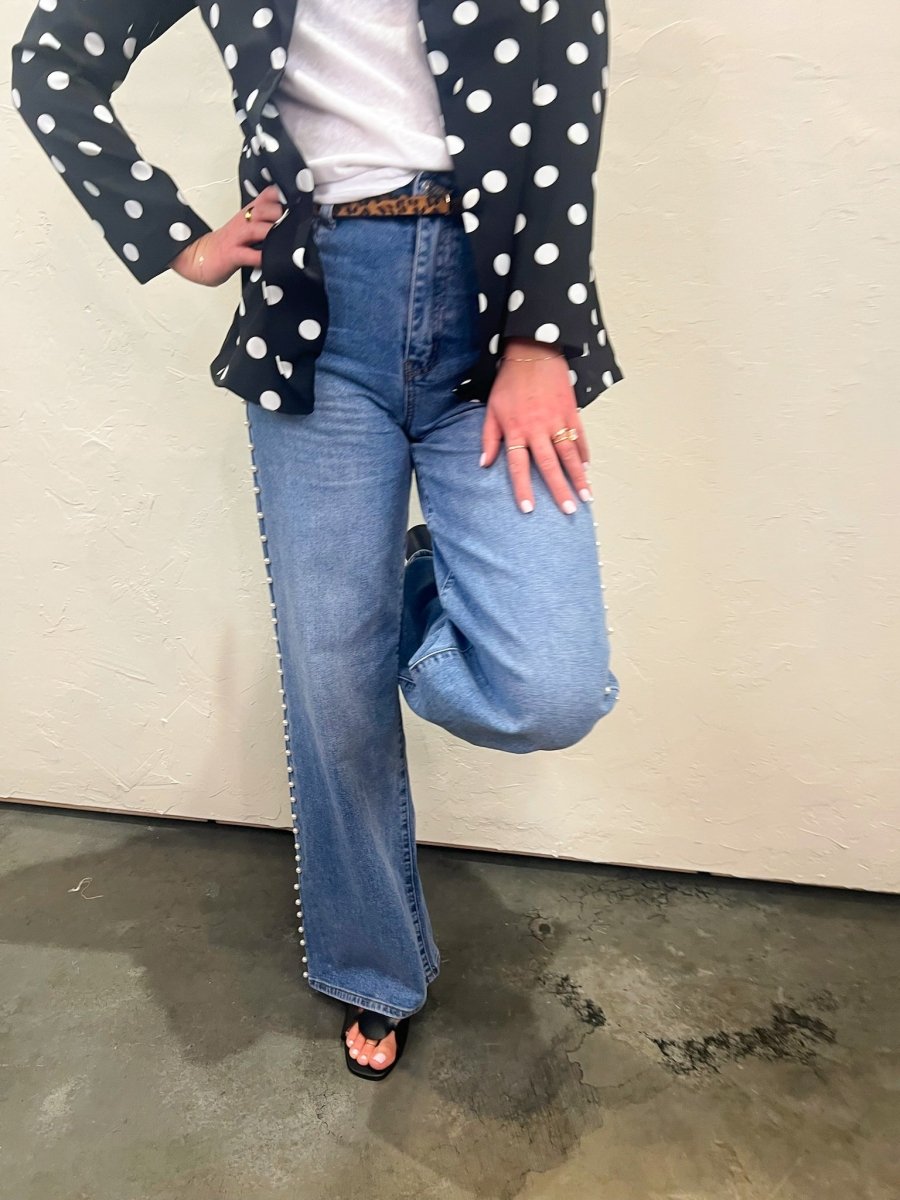 Britney Pearl Jeans - Revel Boutique