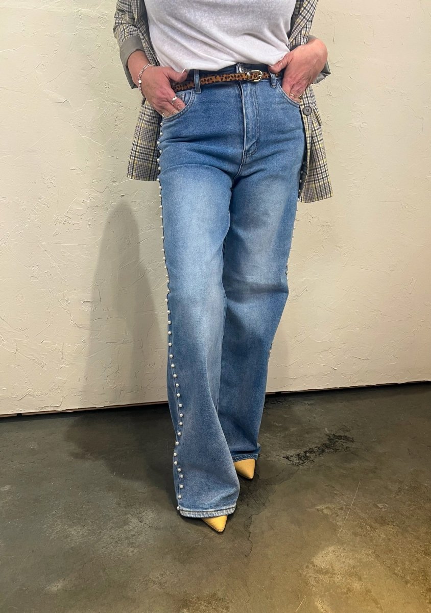 Britney Pearl Jeans - Revel Boutique