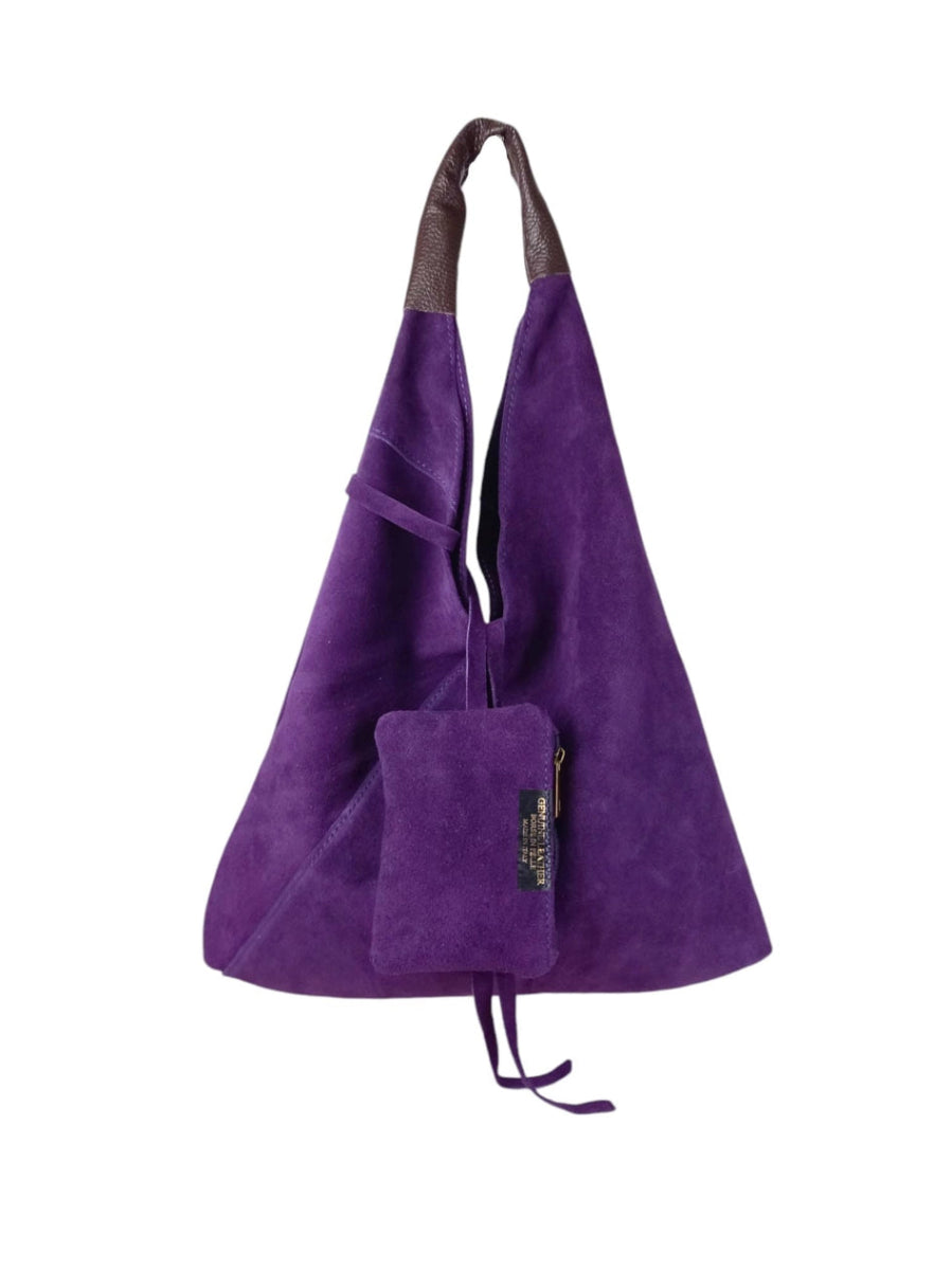 Brooklyn Suede Shoulder Bag - Mulberry - Revel Boutique