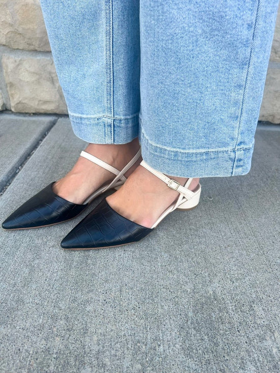 Brynn Kitten Block Heel - Black - Revel Boutique