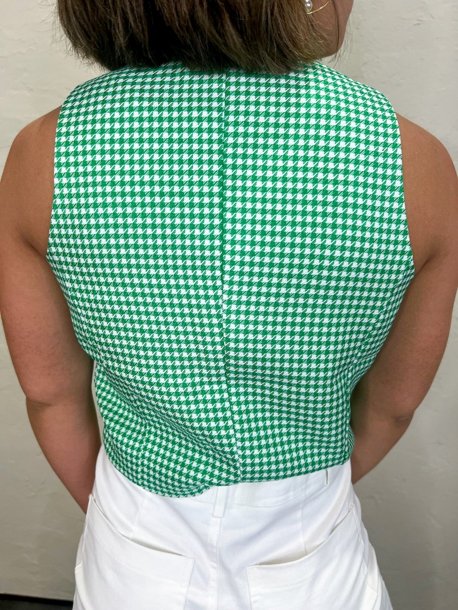 Busy Woman Vest - Green - Revel Boutique