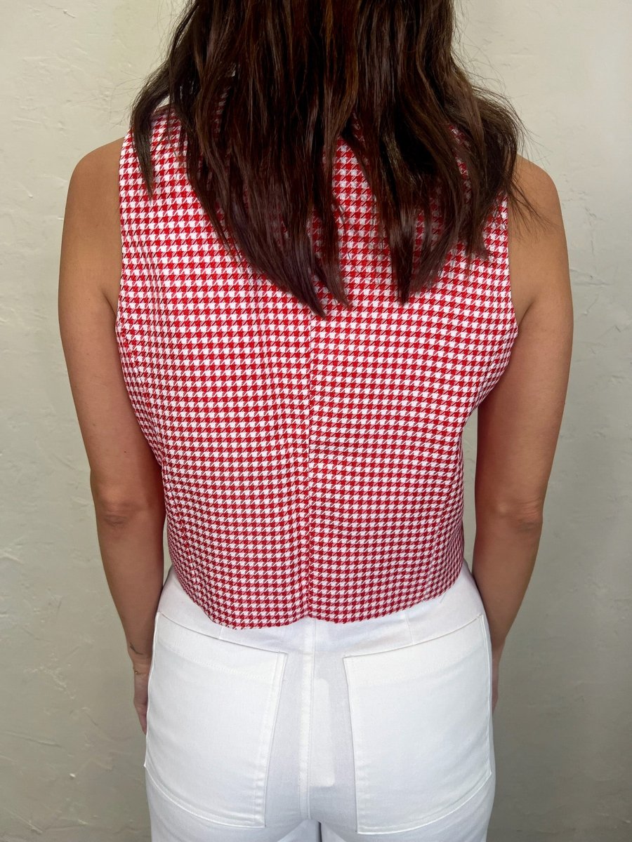 Busy Woman Vest - Red - Revel Boutique