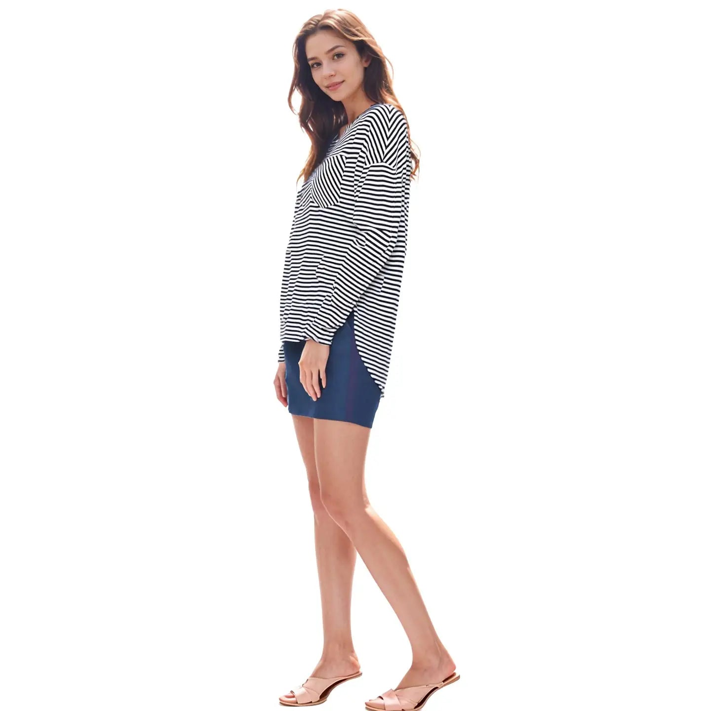 Team Player Stripe Tunic-Black