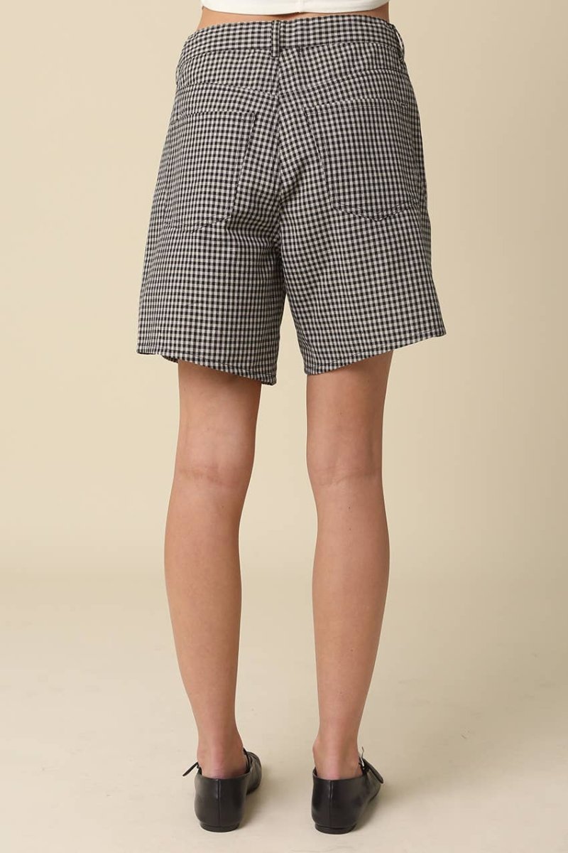 Cailyn Gingham Shorts L - Revel Boutique