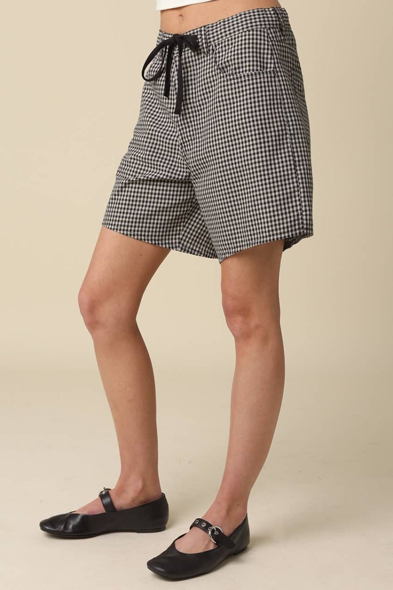 Cailyn Gingham Shorts L - Revel Boutique