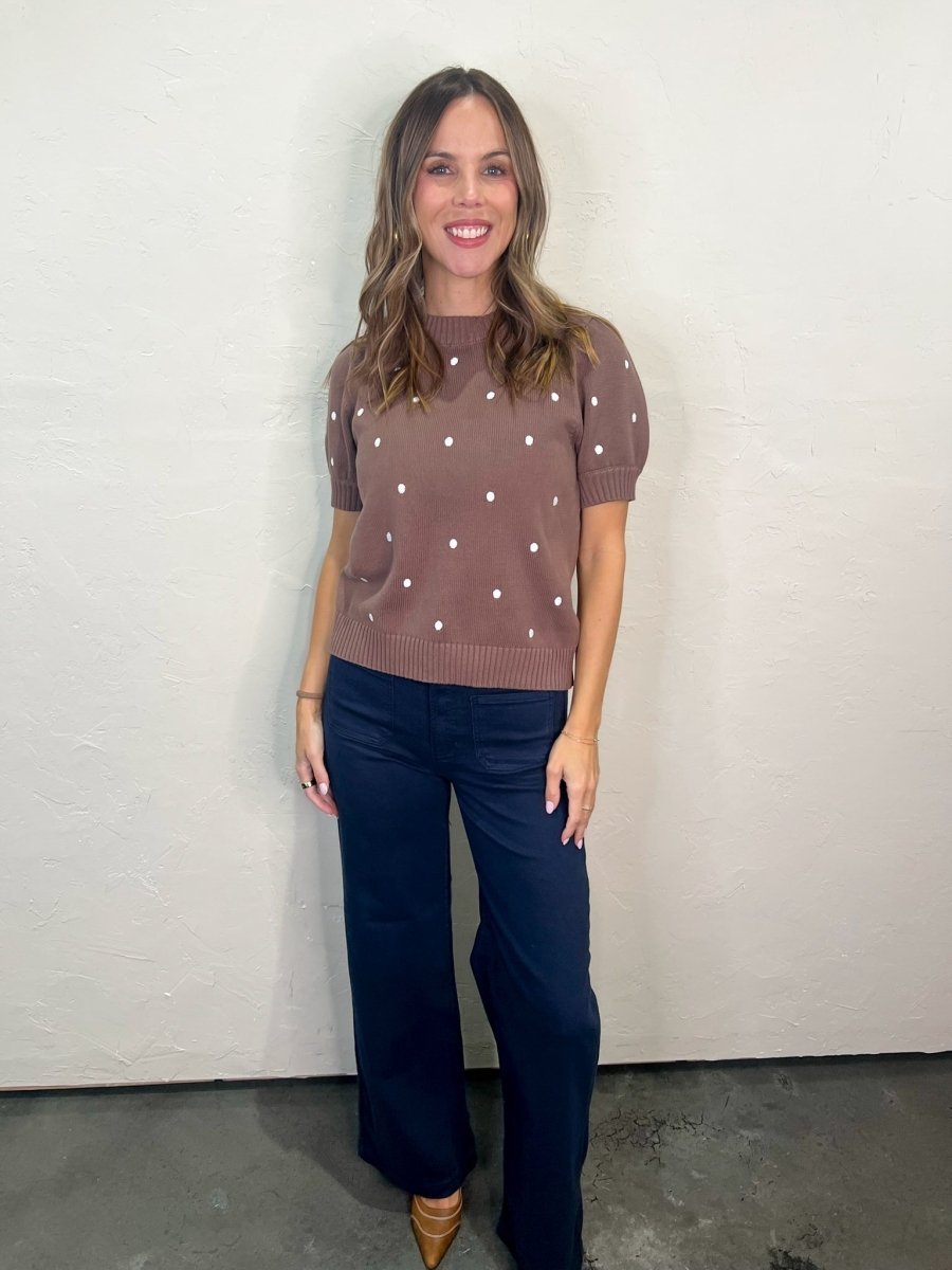 Cape Cod Mini Patch Pocket Jean - Navy - Revel Boutique