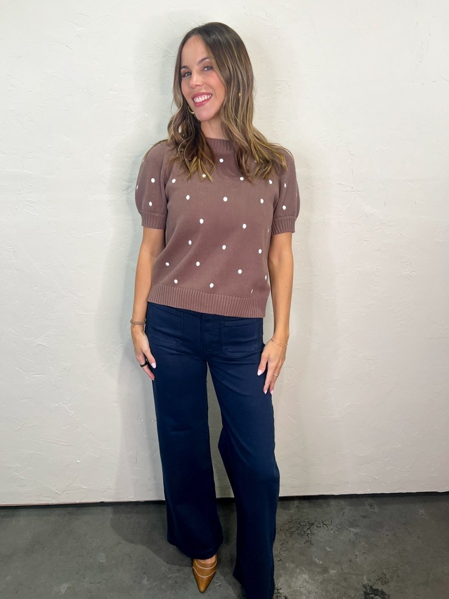 Cape Cod Mini Patch Pocket Jean - Navy - Revel Boutique