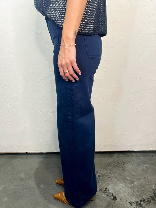 Cape Cod Mini Patch Pocket Jean - Navy - Revel Boutique