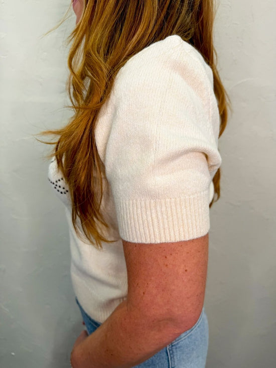 Cheers Rhinestone Sweater - Revel Boutique