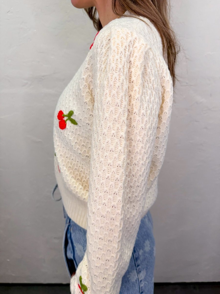 Cherry Cardi - Revel Boutique