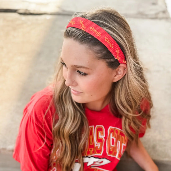 Chiefs Structured Headband - Revel Boutique
