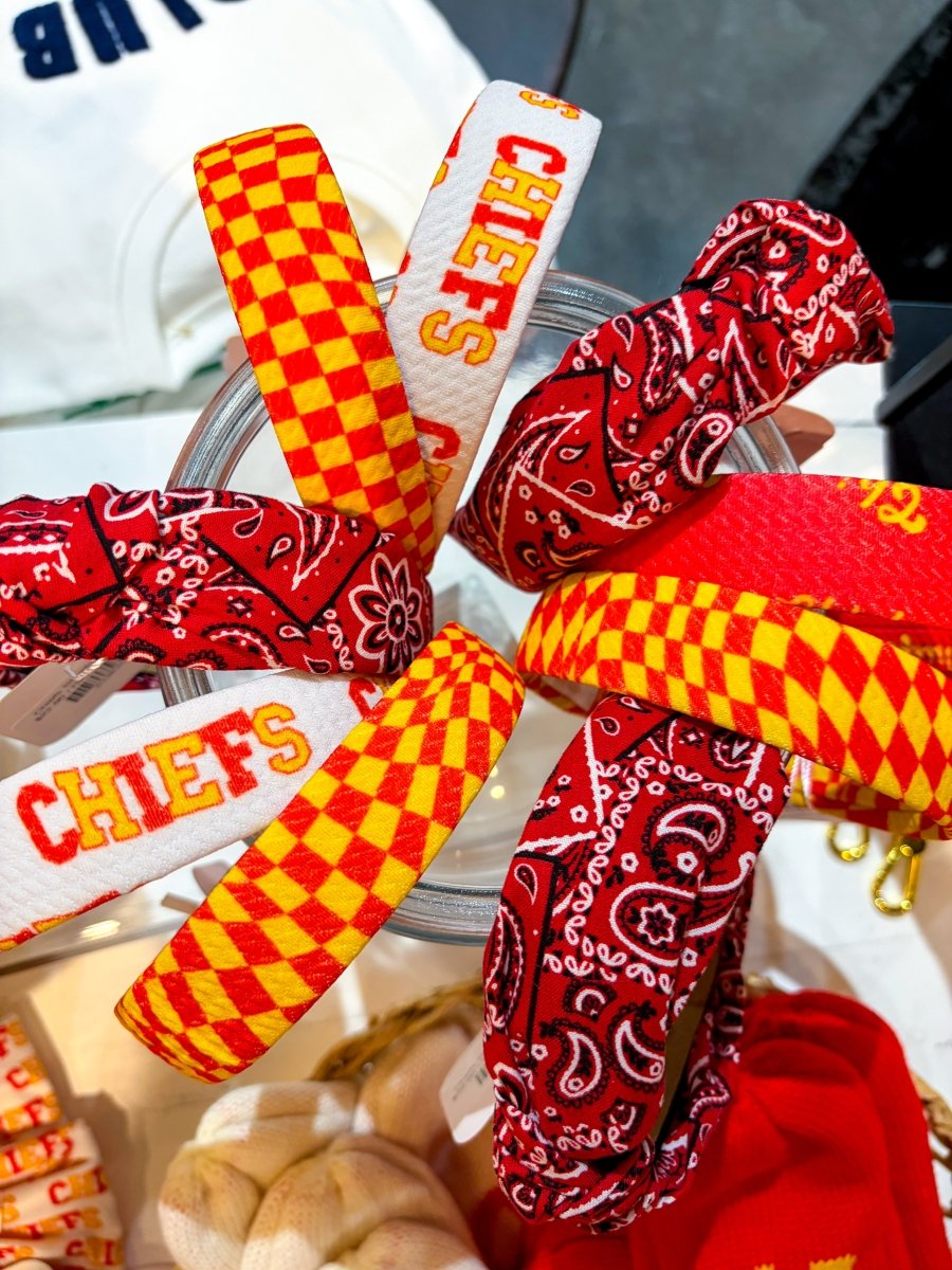 Chiefs Structured Headband - Revel Boutique