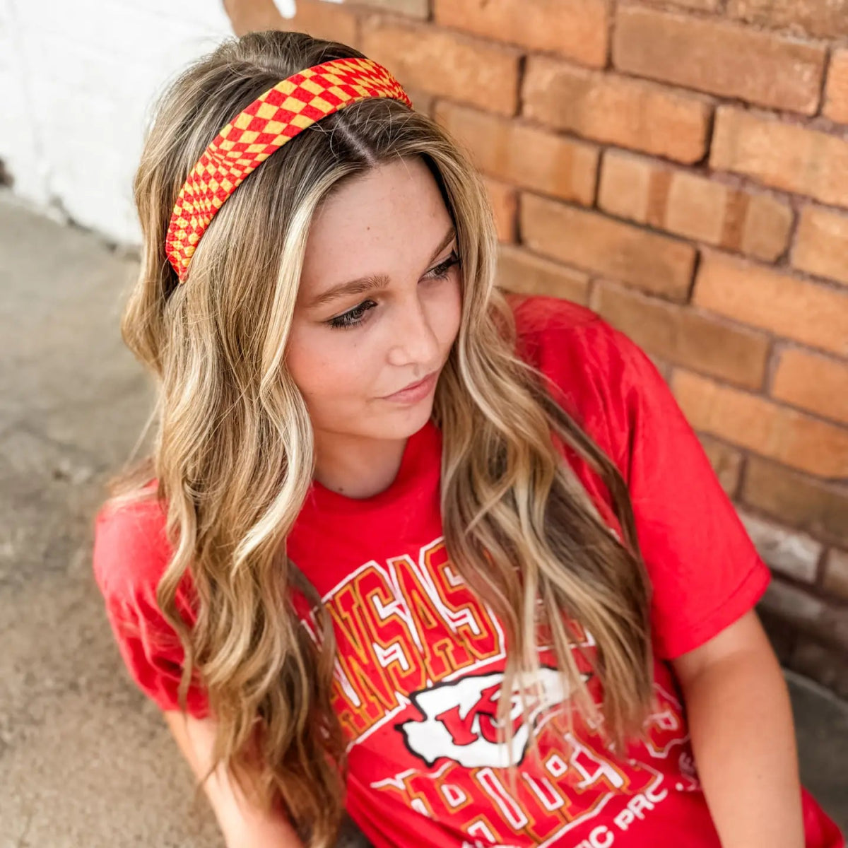 Chiefs Structured Headband - Revel Boutique