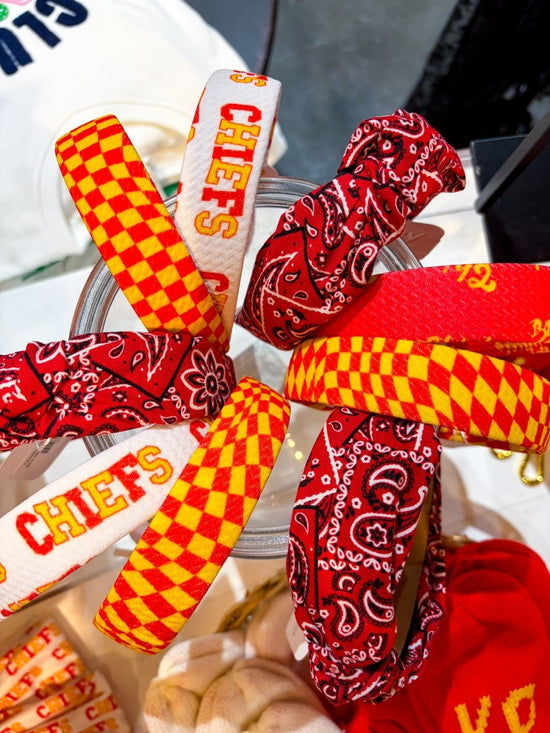 Chiefs Structured Headband - Revel Boutique