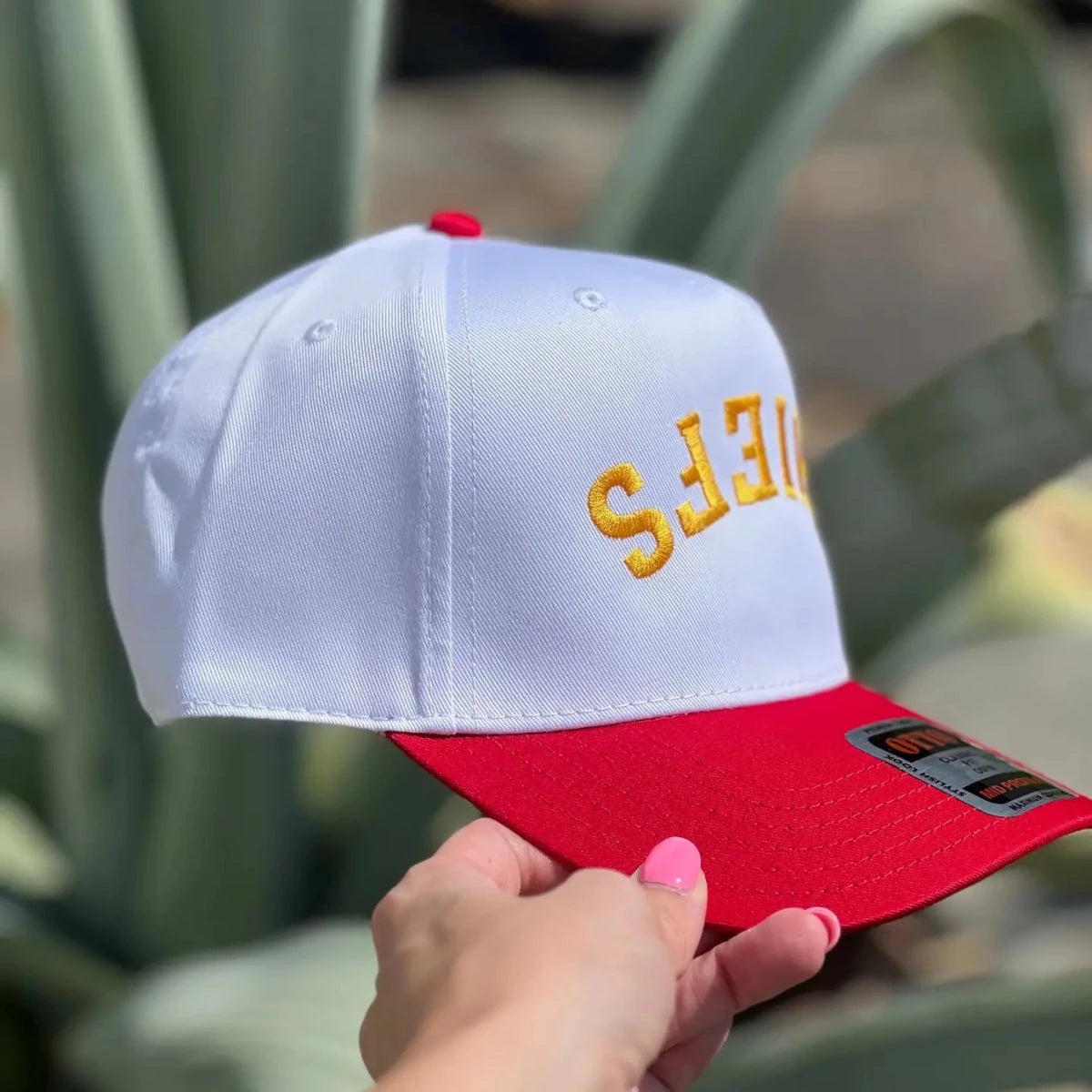 Chiefs Upside Down Hat-Red/White - Revel Boutique