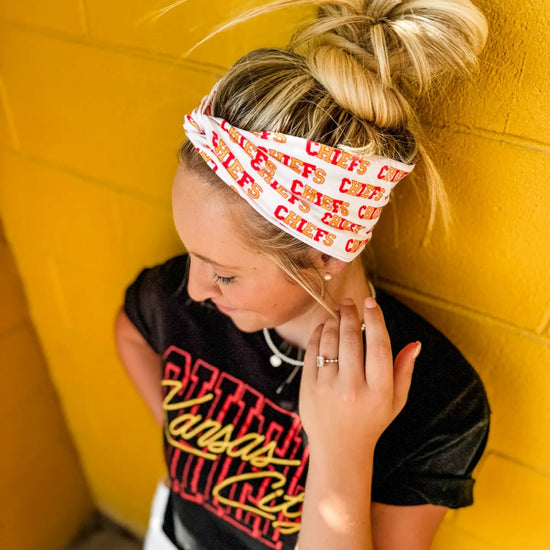 Chiefs Wrap Headband - Revel Boutique