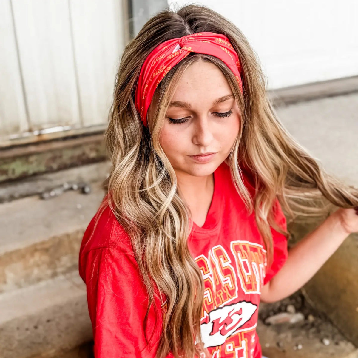 Chiefs Wrap Headband - Revel Boutique