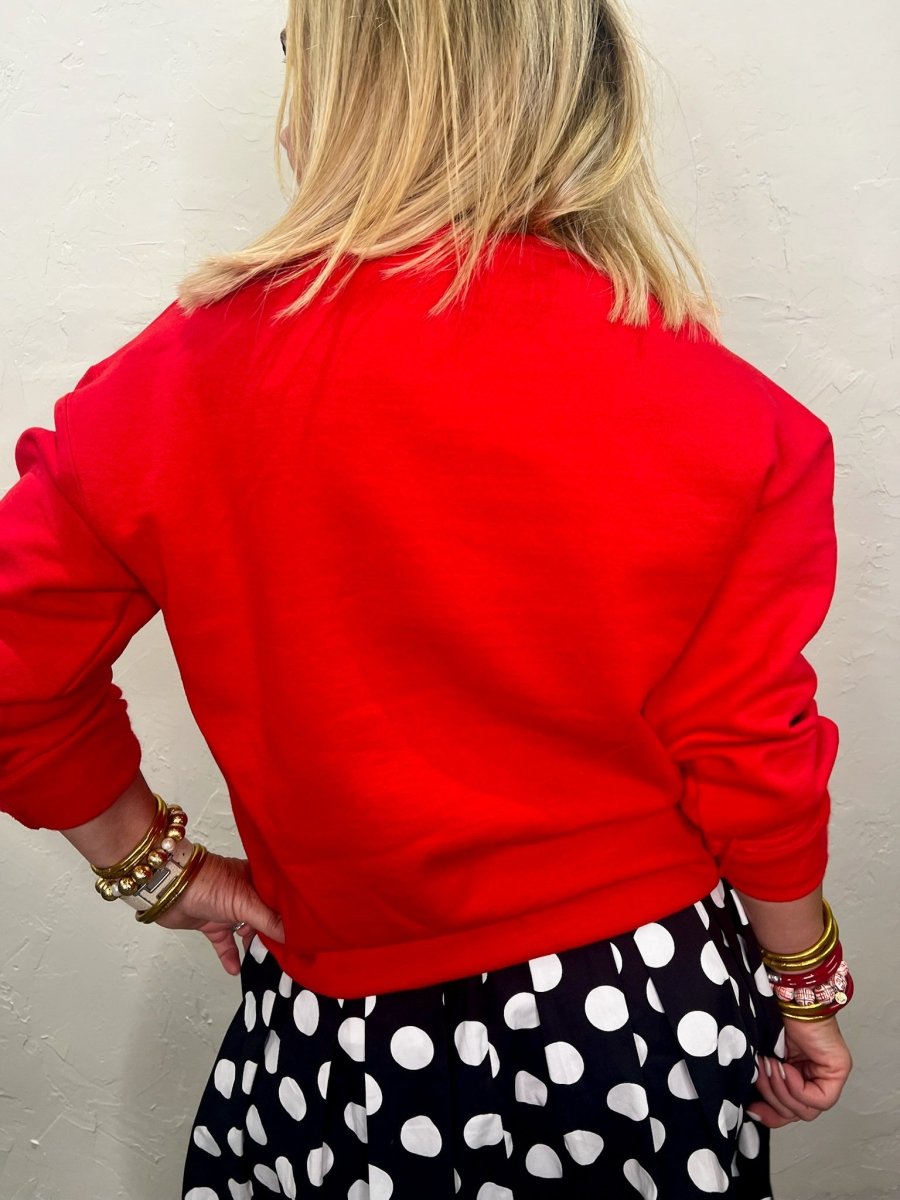 Chiefs Yarn Embroidered Sweatshirt - Revel Boutique