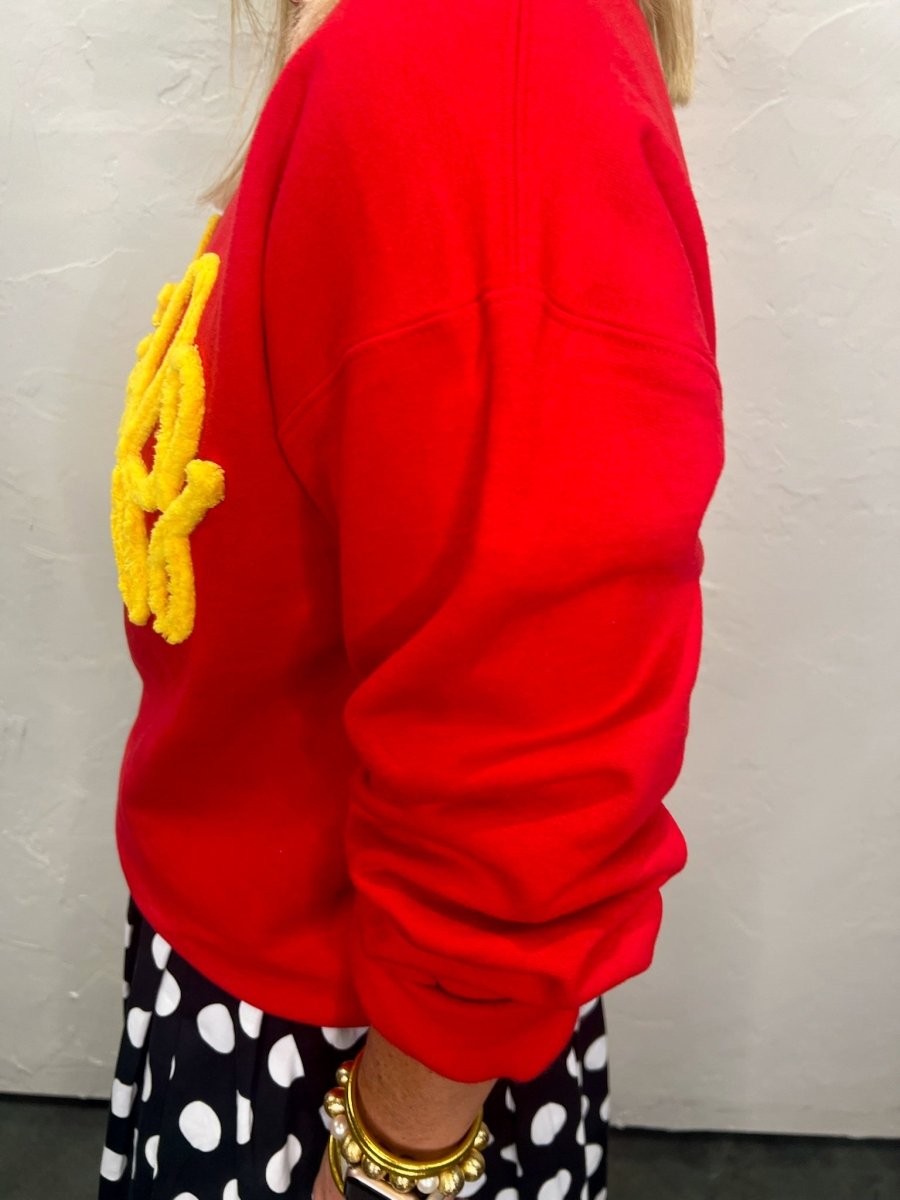 Chiefs Yarn Embroidered Sweatshirt - Revel Boutique