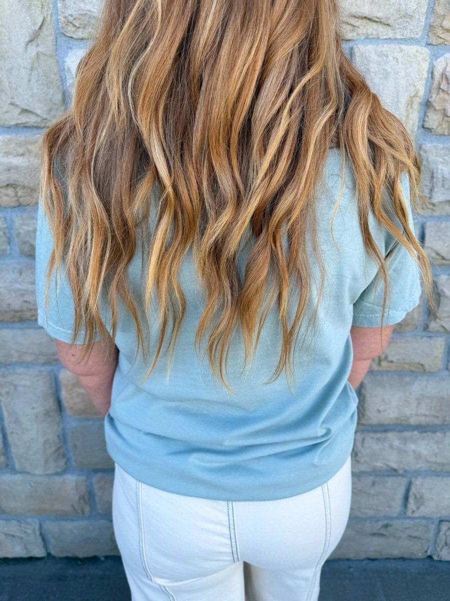 Christmas Stamps Graphic Tee - Revel Boutique