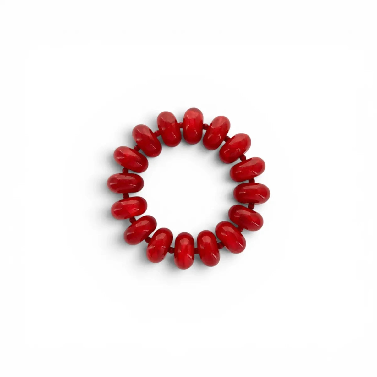 Chunky Cheer Bracelet-Red - Revel Boutique