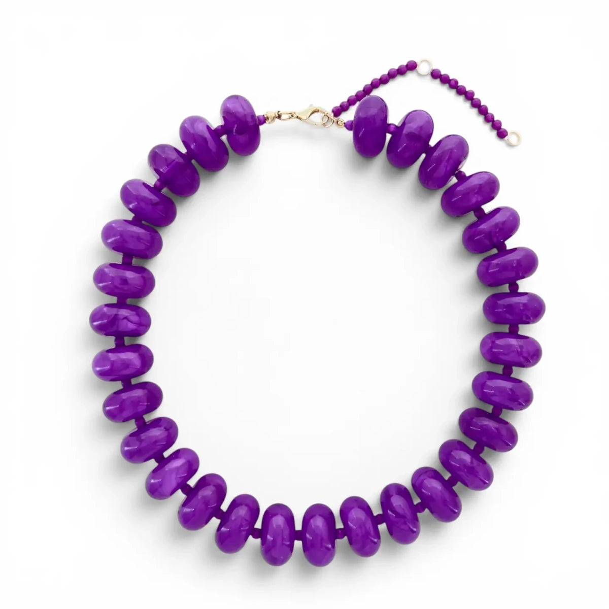 Chunky Spirit Beads-Purple - Revel Boutique