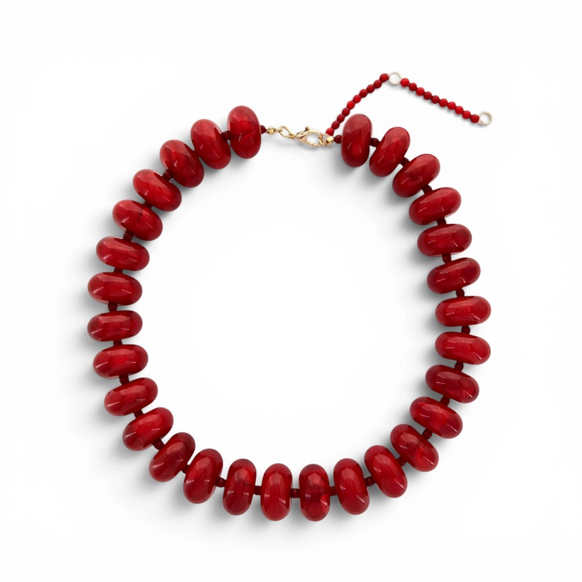 Chunky Spirit Beads- Red - Revel Boutique