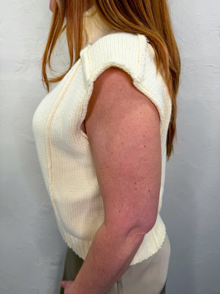 Clean Girl Short Sleeve Sweater - Lemon - Revel Boutique