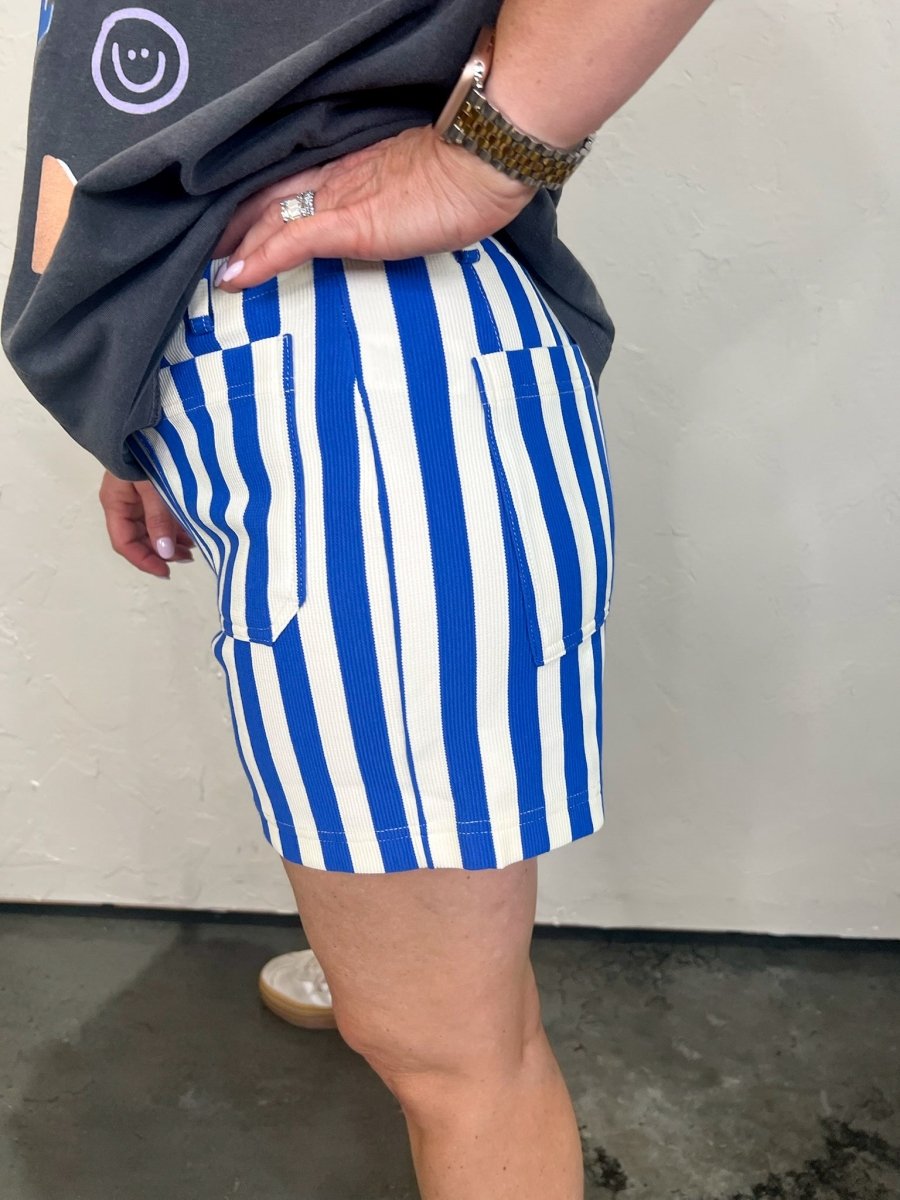 Colette Short - Royal Stripe - Revel Boutique