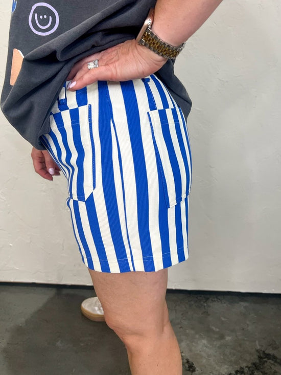 Colette Short - Royal Stripe - Revel Boutique