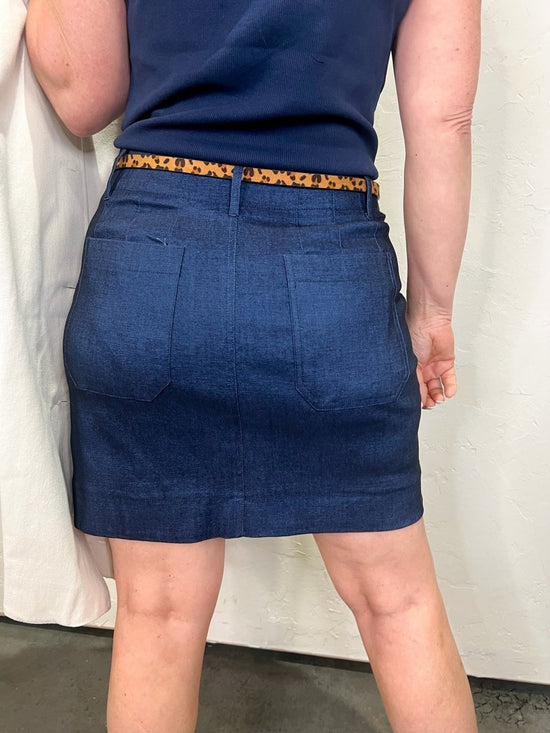 Colette Skirt - Indigo - Revel Boutique