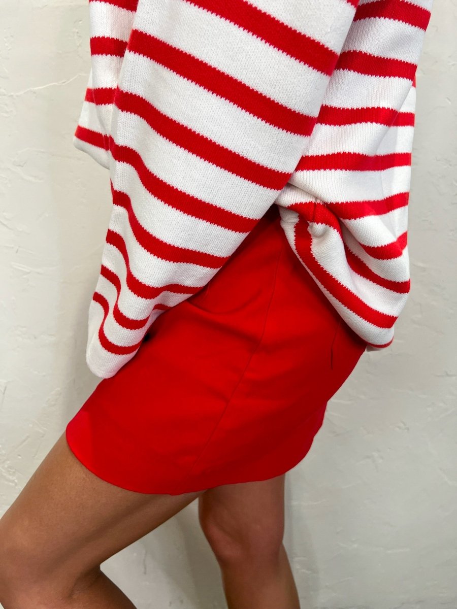 Colette Skirt - Red - Revel Boutique