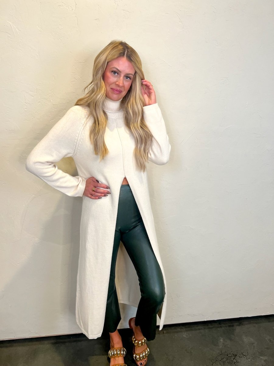 Commando: Faux Leather Crop Flare - Pine - Revel Boutique