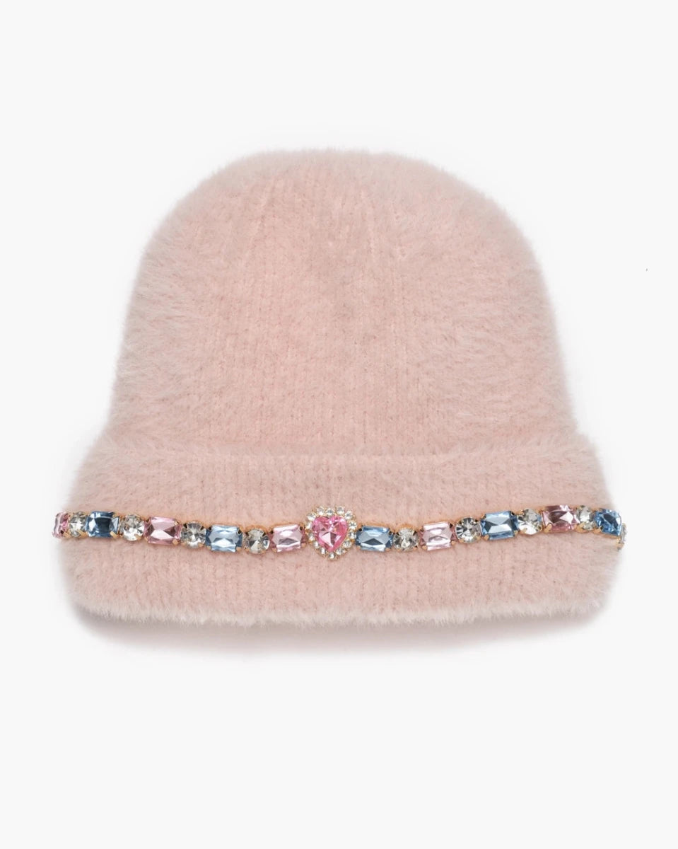 Cotton Candy Jeweled Beanie - Revel Boutique
