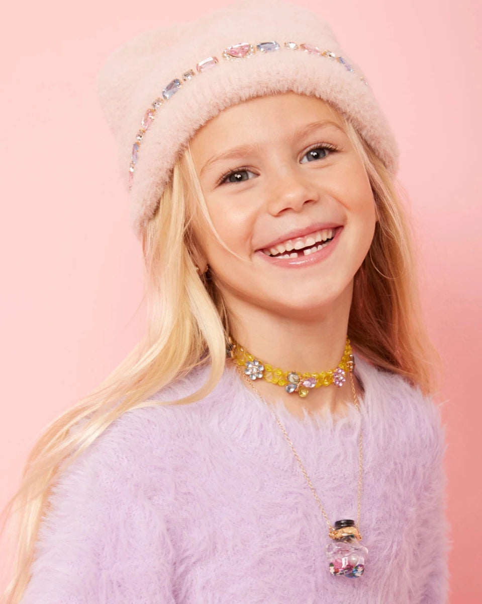 Cotton Candy Jeweled Beanie - Revel Boutique