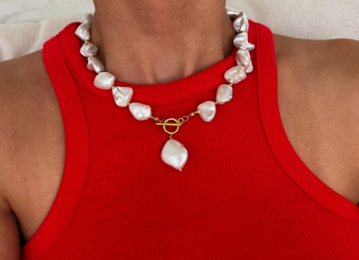 CSP: Chunky Pearl Necklace - Revel Boutique