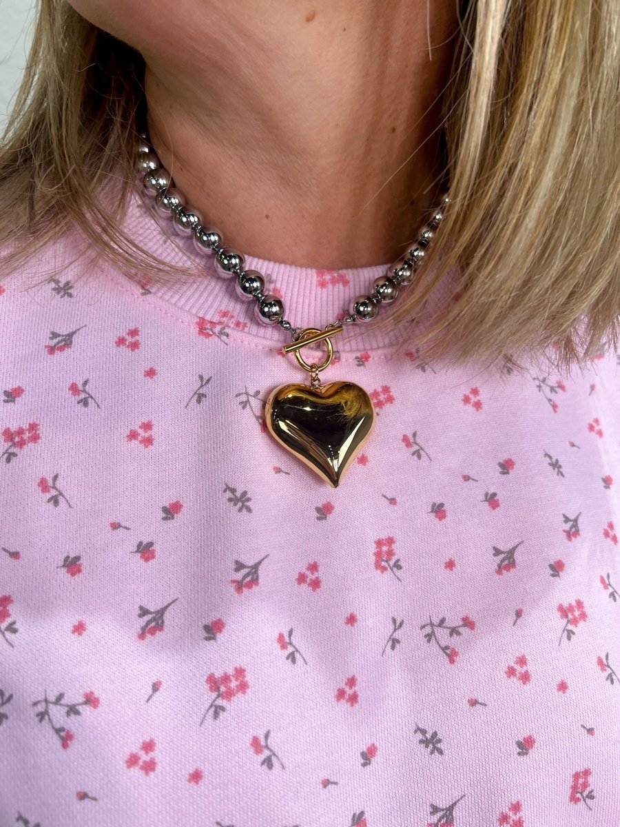 CSP: Glam Heart Necklace - Revel Boutique