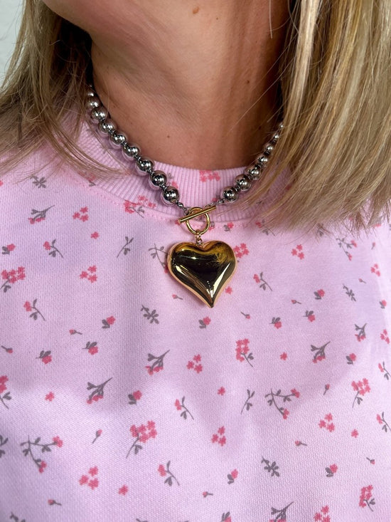 CSP: Glam Heart Necklace - Revel Boutique