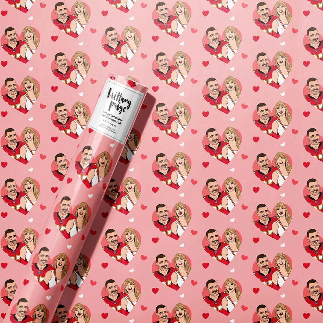 Load image into Gallery viewer, Specialty Wrapping Paper Tube - Travis/Taylor
