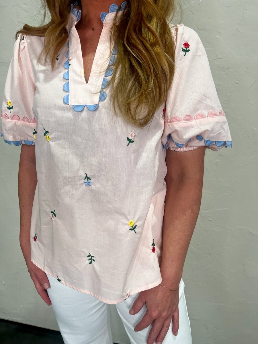 Daisy Picking Blouse - Revel Boutique
